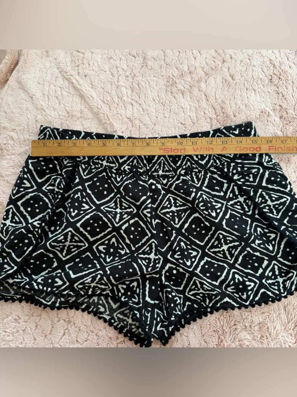 Madewell Oahu Pom Pom Beach Coverup Shorts Size M